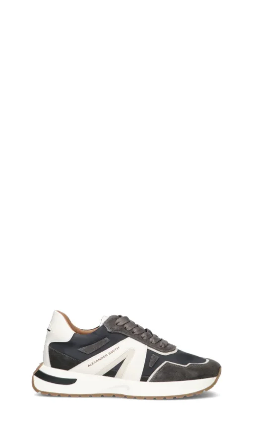 ALEXANDER SMITH Sneaker uomo grigia in suede