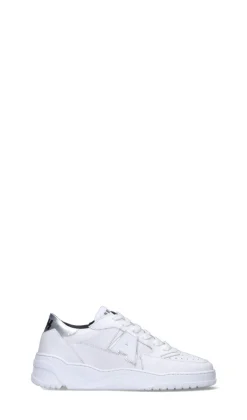 AMWH Sneaker donna bianca/argento in pelle