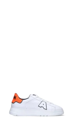 AMWH Sneaker uomo bianca/arancio in pelle