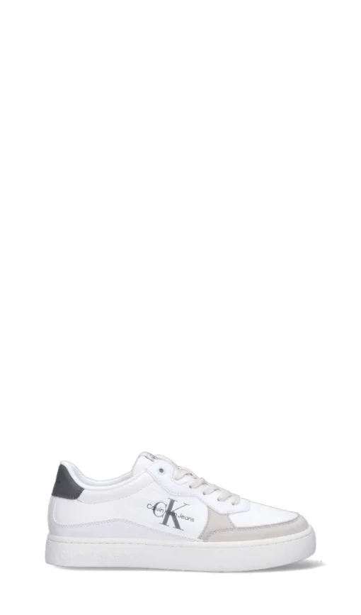 CALVIN KLEIN JEANS Sneaker uomo bianca/grigia in pelle