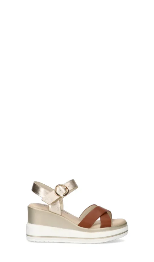 CAMILA Sandalo donna marrone in pelle