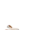 CAMILA Zeppa donna bianca in pelle