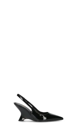 CHANTAL 1962 Slingback donna nera in pelle