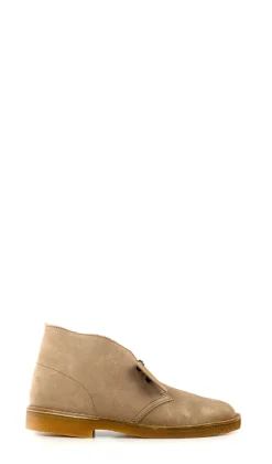CLARKS DESERT BOOT Polacchino sfoderato uomo beige in suede
