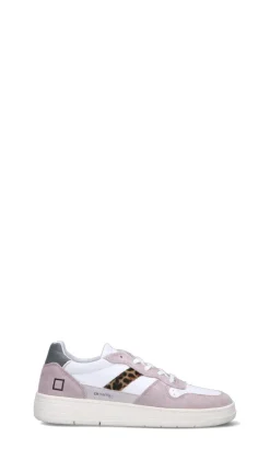 D.A.T.E. Sneaker donna bianca/rosa in pelle