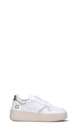 D.A.T.E. Sneaker donna bianca/oro in pelle