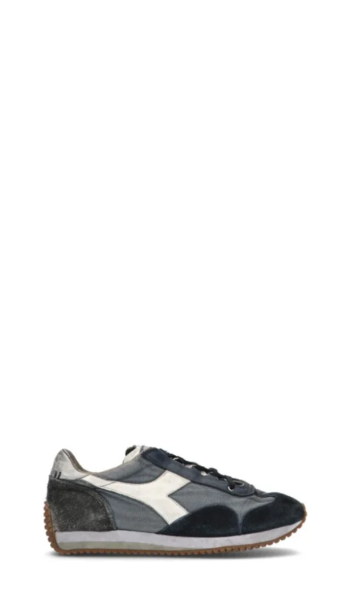 DIADORA HERITAGE - EQUIPE H DIRTY STONE WASH EVO Sneaker uomo blu in suede