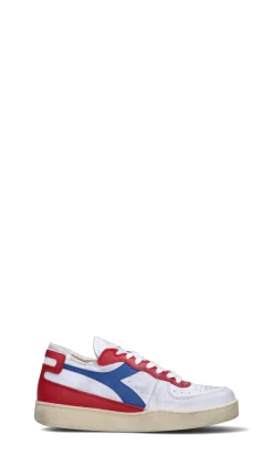 DIADORA HERITAGE - MI BASKET RAW CUT Sneaker uomo bianca/rossa/blu in pelle