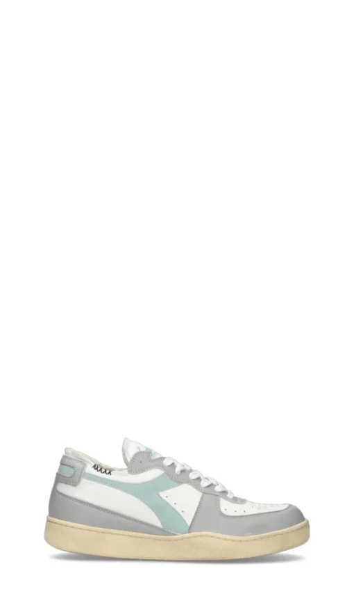 DIADORA HERITAGE - MI BASKET ROW CUT Sneaker uomo bianca/grigia in pelle