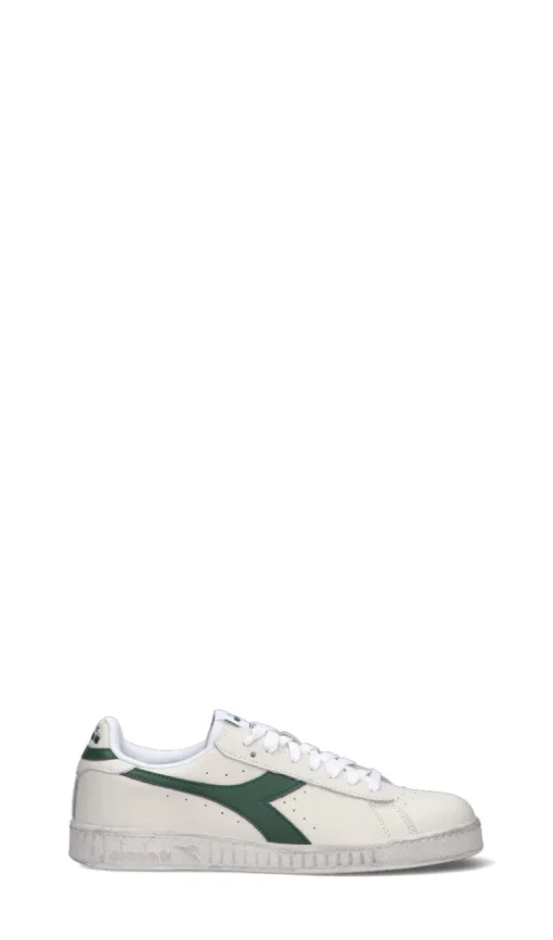 DIADORA Sneaker uomo bianca/verde in pelle