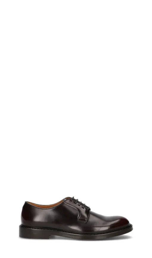 DOUCAL'S Stringata uomo burgundy in pelle