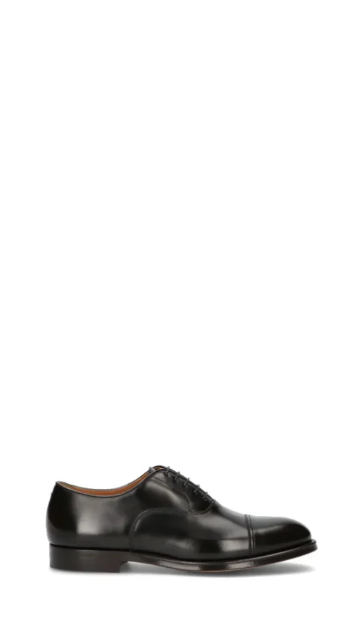 DOUCAL'S Stringata uomo nera in pelle