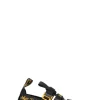 DR. MARTENS Sandalo donna nero/giallo in pelle
