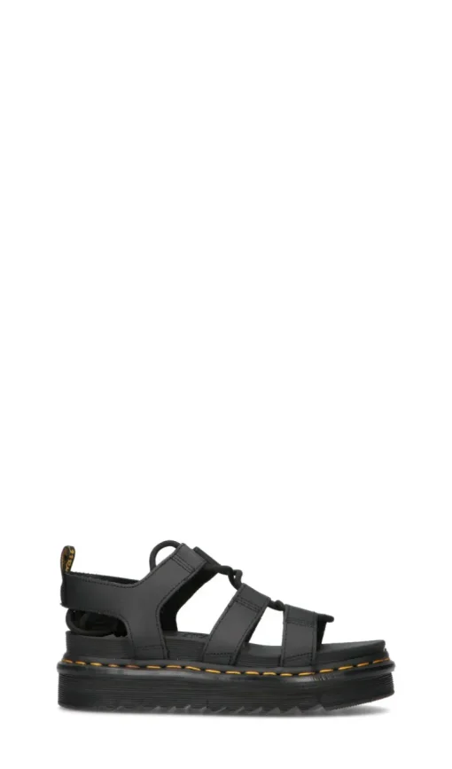 DR. MARTENS Sandalo donna nero in pelle