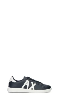 EA7 Sneaker uomo blu in pelle