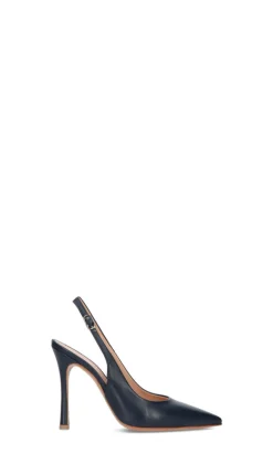 ENZO DI MARTINO Slingback donna blu in pelle
