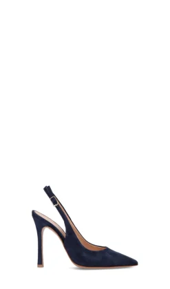 ENZO DI MARTINO Slingback donna blu in suede