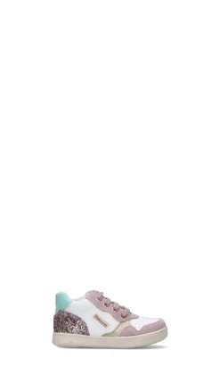 FALCOTTO Sneaker bambina bianca/rosa in pelle
