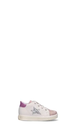FALCOTTO Sneaker bimba beige/rosa/viola in pelle