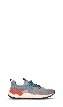 FLOWER MOUNTAIN Sneaker donna grigia/azzurra in pelle