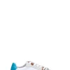 FRACOMINA Sneaker donna bianca/marrone/azzurra in pelle
