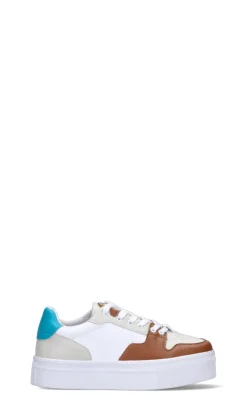 FRACOMINA Sneaker donna bianca/marrone/azzurra in pelle