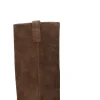 FRICKY Stivale donna marrone in suede