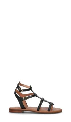 GEOX Sandalo donna nero in pelle