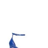 GIANMARCO F Sandalo donna blu in pelle