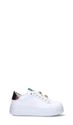 GIO+ Sneaker donna bianca/oro in pelle