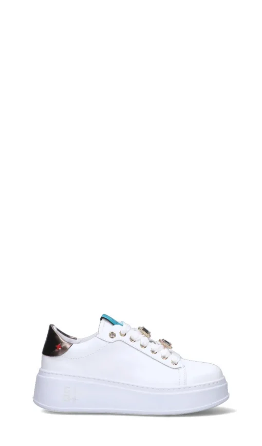 GIO+ Sneaker donna bianca/oro in pelle
