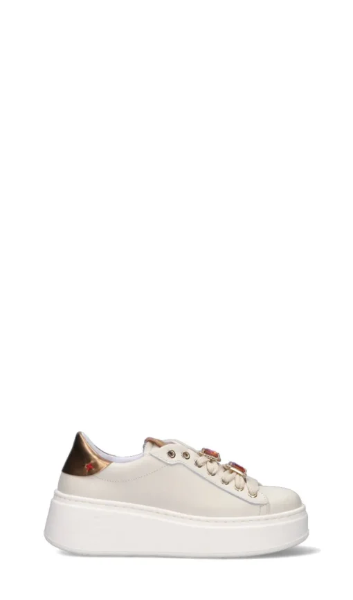 GIO+ Sneaker donna panna in pelle