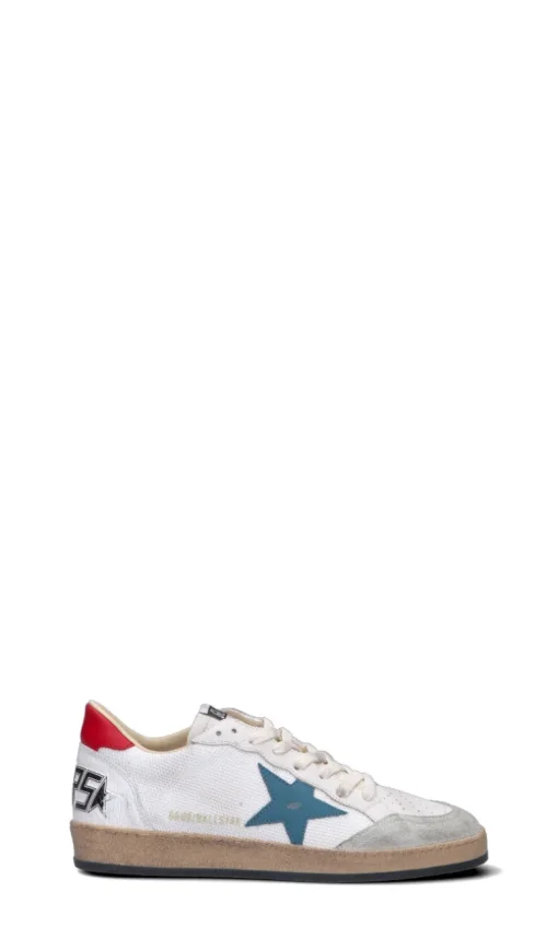 GOLDEN GOOSE - BALL STAR Sneaker uomo bianca in suede