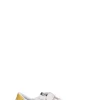 GOLDEN GOOSE - BALL STAR STRAP Sneaker ragazzo bianca/gialla in pelle