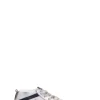 GOLDEN GOOSE MIDSTAR Sneaker donna argento, rossa e blu in pelle
