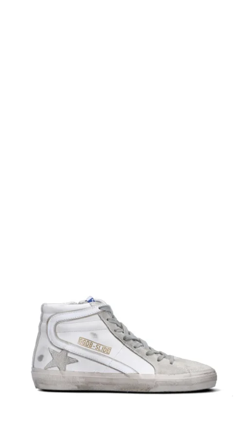GOLDEN GOOSE Sneaker donna bianca/argento in pelle