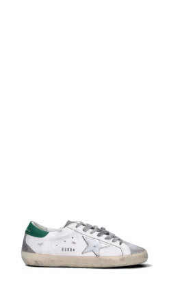 GOLDEN GOOSE SUPERSTAR Sneaker uomo bianca/verde/grigia in pelle