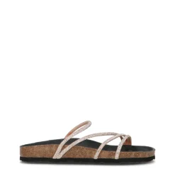 GRUNLAND Ciabatta donna platino
