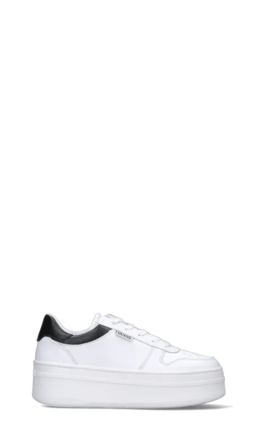 GUESS Sneaker donna bianca/nera in pelle
