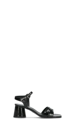 HALMANERA Sandalo donna nero in pelle