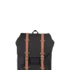 HERSCHEL LITTLE AMERICA Zaino nero/cuoio in tessuto