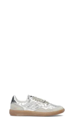 HIDNANDER Sneaker donna argento in pelle