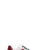 HOGAN - H630 Sneaker donna bianca/bordeaux in pelle