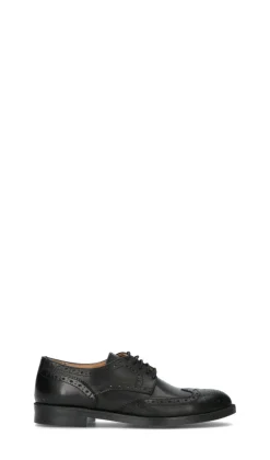 MADE IN ITALY Stringata uomo nera in pelle