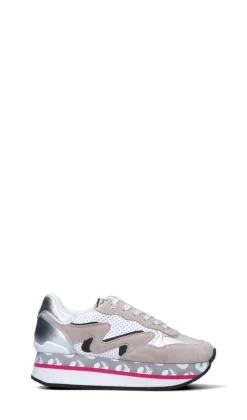 MANILA GRACE Sneaker donna argento/bianca/grigia in pelle