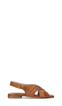 MYJOLI' Sandalo donna marrone in pelle
