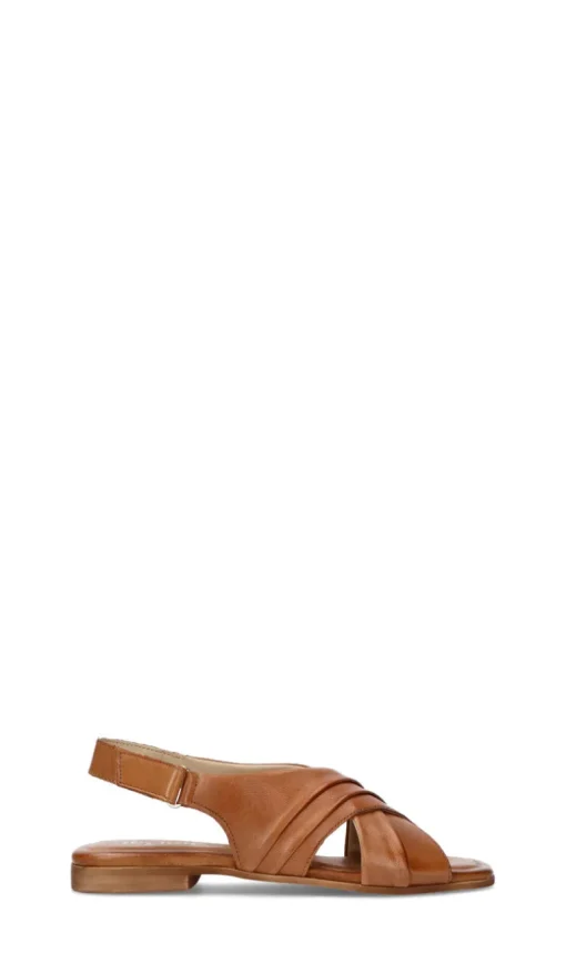 MYJOLI' Sandalo donna marrone in pelle