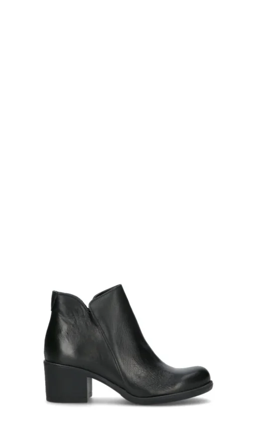 NEROFUMO Tronchetto donna nero in pelle