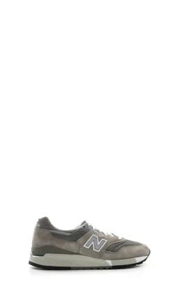 NEW BALANCE Sneaker uomo grigia in suede e tessuto