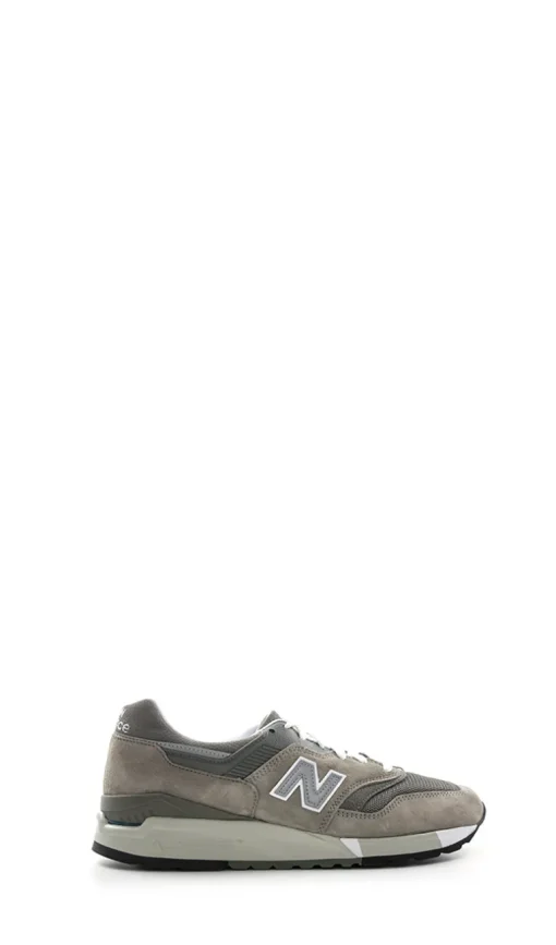 NEW BALANCE Sneaker uomo grigia in suede e tessuto